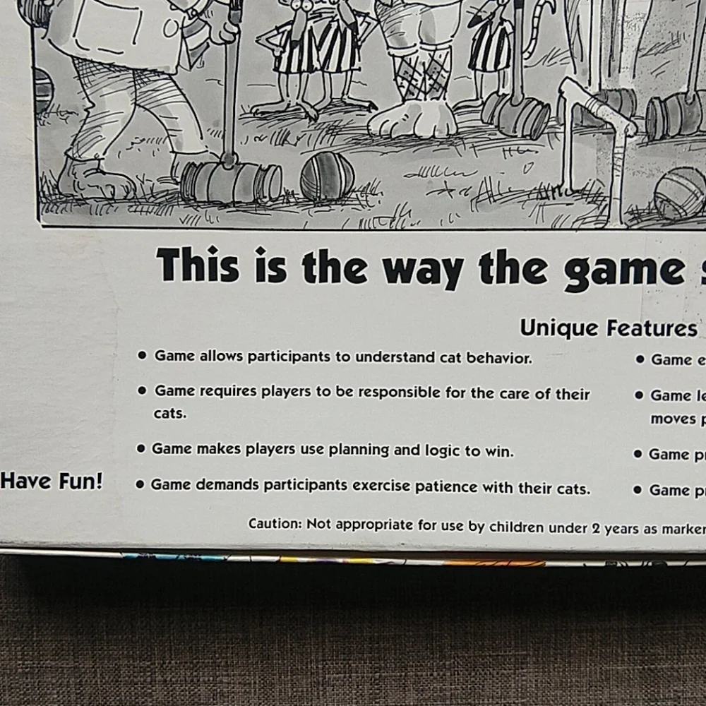 Cats At Play Vintage Board Game David Adler